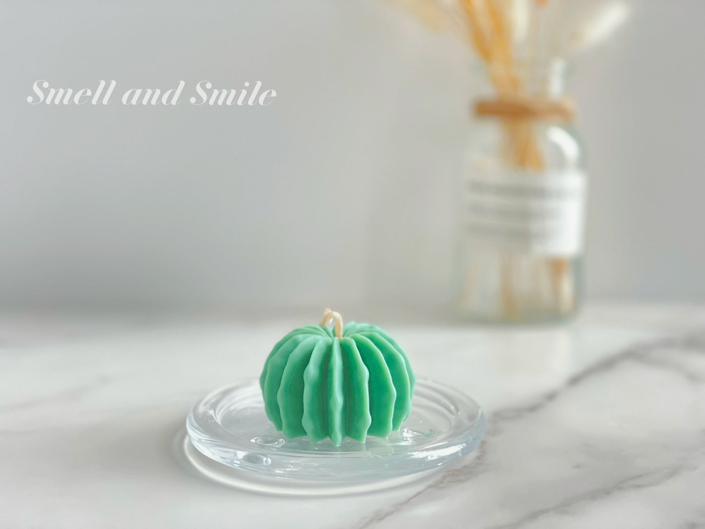 Cactus Plant Pillar Candle