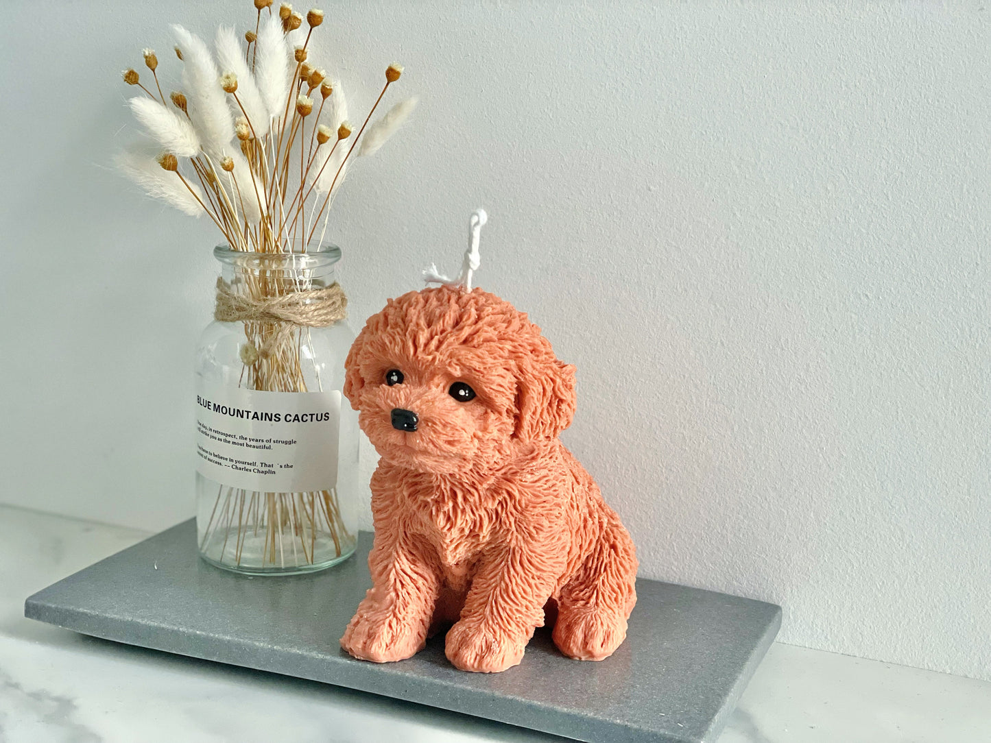Big Toy Poodle Candle
