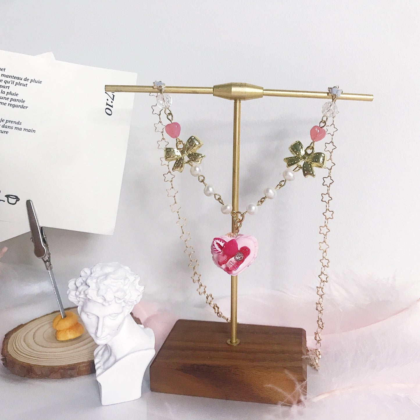 Heart Shape Macaron Necklace