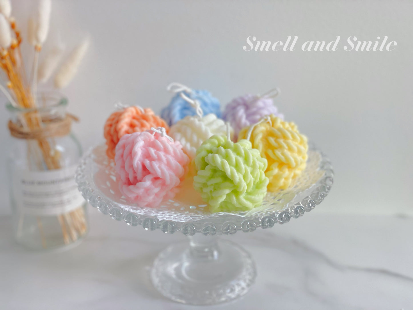 Yarn Ball Candle
