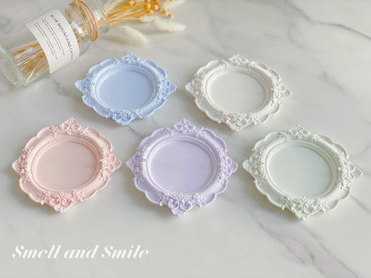Vintage Flower Framed Candle Tray/Jewellery Display