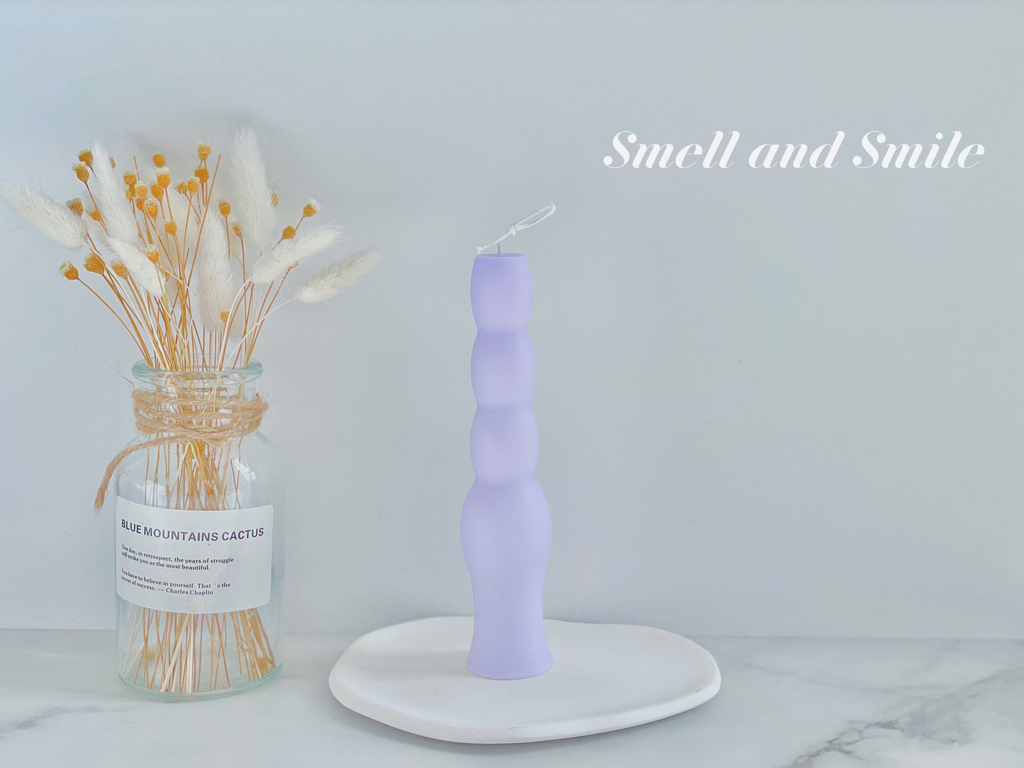 Bowling Pins Shaped Pillar Candle