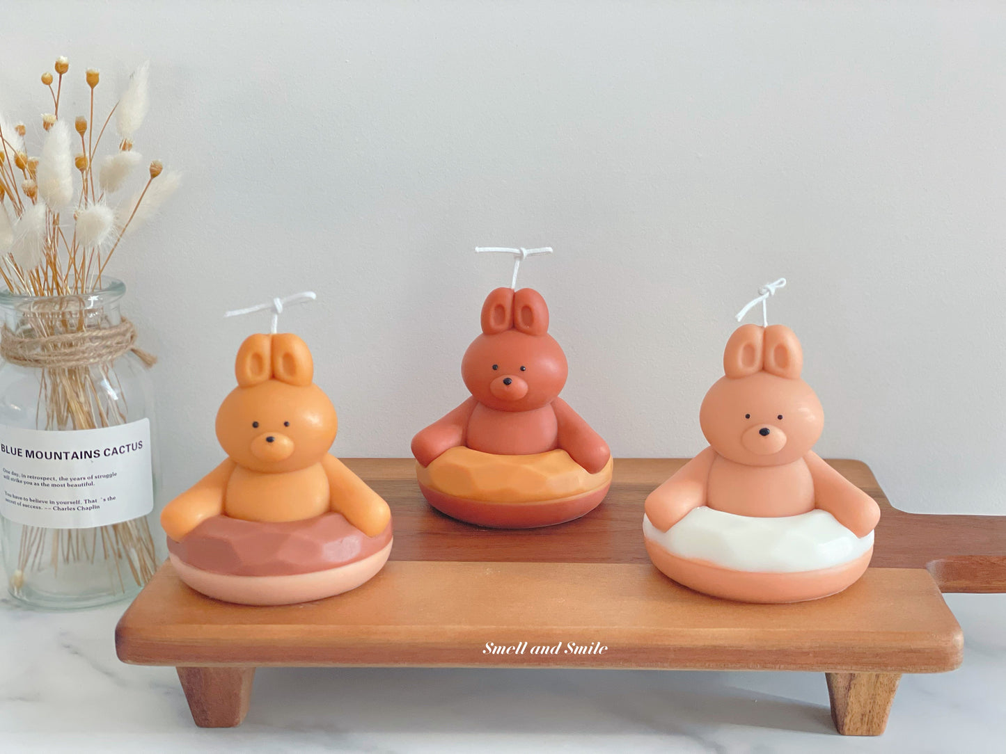 Bunny Ride Donut Candle