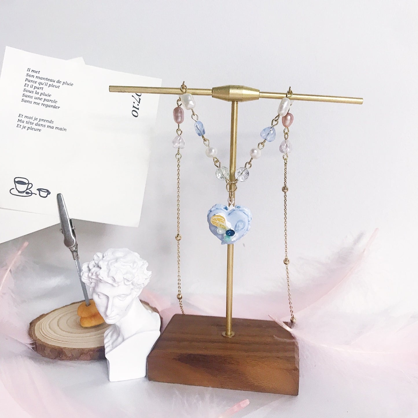 Heart Shape Macaron Necklace
