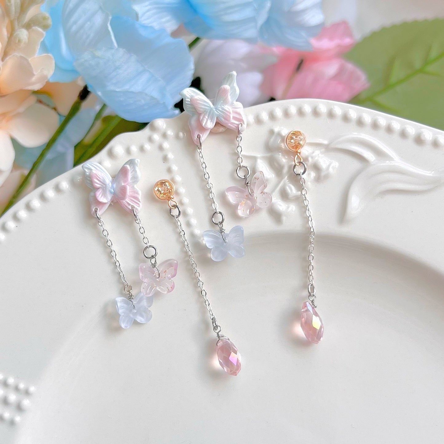 Pink&Blue Butterfly Multi-ways| Fairy's Diary