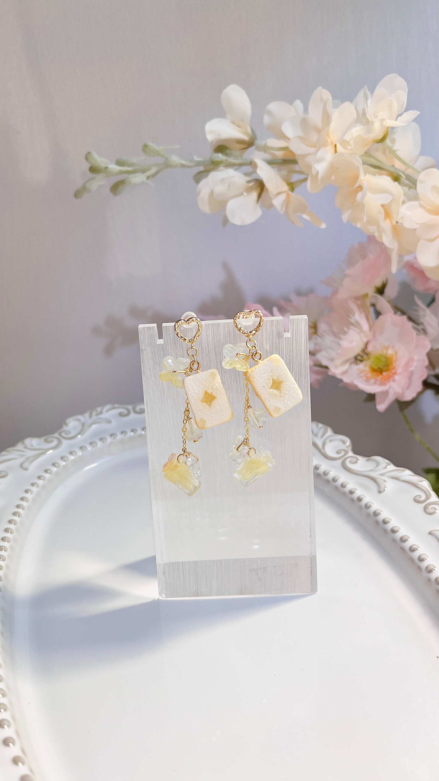 Poker Cookie Dangle Earrings|Alice Tea Party