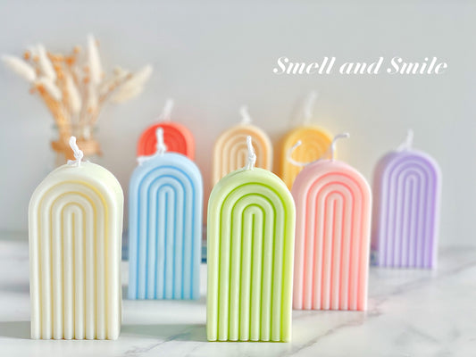 Ins Narrow Rainbow Candle