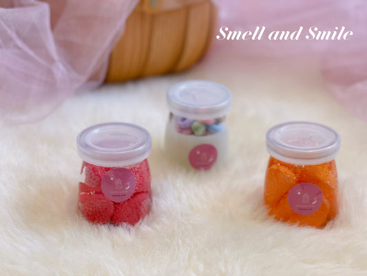 Strawberry/Orange Jam｜Cereal Milk Container Fruit Scent Candle