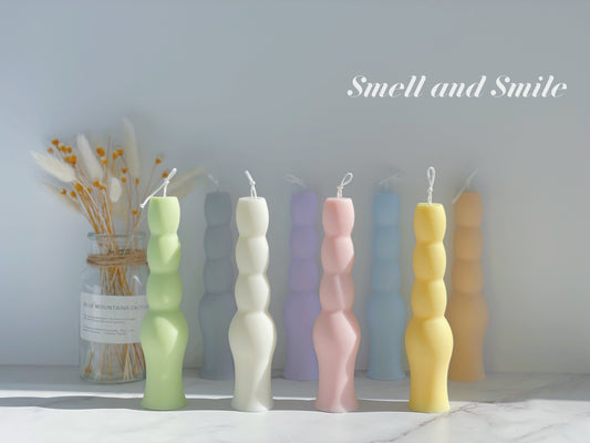 Bowling Pins Shaped Pillar Candle